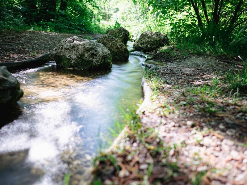 Wasserlauf im Kurpark Bad Aibling